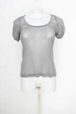 Blusa mayb feminina cinza com Transparência