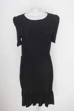 Vestido c&a feminino preto com Faixa na Cintura