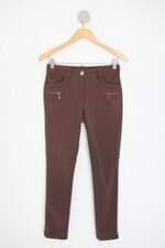 Calça de tecido rubinella feminina marrom
