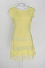 Vestido feminino amarelo com Renda
