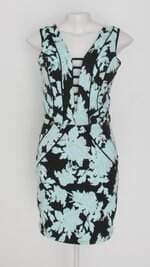 Vestido kimika feminino estampado com Bojo