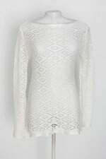 Blusa feminina branca com Transparência