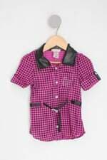 Camisa Infantil little lass estampada
