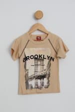 Camiseta Infantil lual kids amarela com estampa