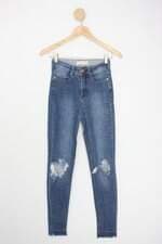 Calça jeans azul destroyed dzarm feminina 