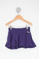 Saia Infantil alakazoo azul com Babado 