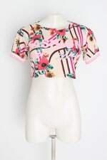 Blusa feminina estampado com Silk