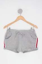 Shorts bina feminina cinza