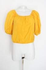 Blusa a collection feminina amarelo com Franzido