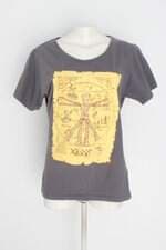 Camiseta cz10 feminina cinza estampada