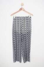 Calça de tecido pool feminina estampado com Forro