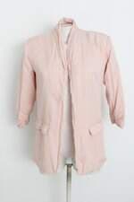 Cardigan pop me feminino rosa com Ombreira e Forro