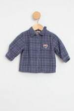 Blusa Infantil faded glory azul xadrez