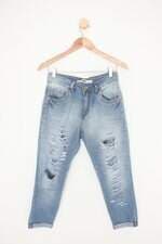 Calça Jeans mix jeans feminina azul