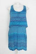 Vestido le lis blanc feminino azul estampado
