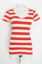 Blusa basics feminina estampada listra