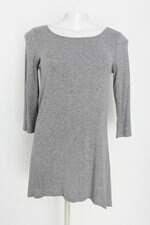 Blusa Alongada Marfinno feminina cinza