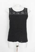 Blusa preta C&A feminina com forro