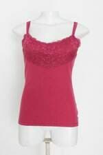 Regata Hering feminina rosa com Renda