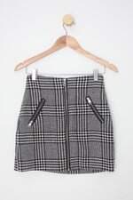 Saia amisu feminina xadrez com Forro
