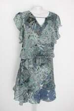 Vestido brooksfield donna feminina estampado com Babado