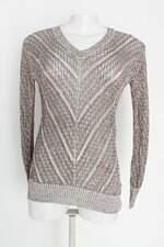 Suéter canal tricot feminino marrom