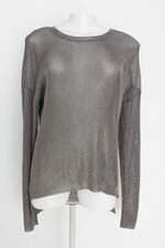 Blusa canal tricot feminina prata