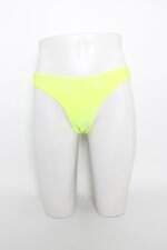 Calcinha de biquíni zaful feminina verde florescente 