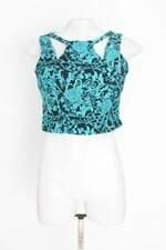 Blusa liluh modas feminina estampada com Bojo e Recortes