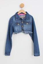 Bolero jeans luxe feminino azul