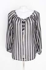 Blusa cheroy feminina listrada com Transparência