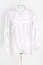 Camisa siberian feminina branca listrada
