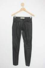 Calça de sarja cinza Rapsodia feminina resinada