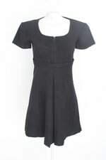 Vestido philosofia feminino preto com Pregas