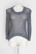 Blusa rue21 feminina cinza com Barra Mullet e Transparência