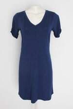 Vestido azul PatchWork feminino com barra mullet