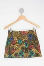 Saia zara trafaluc feminino estampado