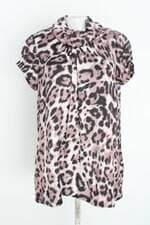 Blusa simulassão feminina estampado com Pregas