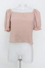 Blusa fashion business feminina bege