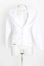 Blazer cor da roupa feminino branco