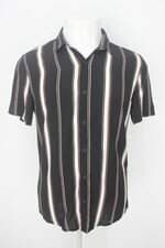Camisa renner masculina preta listrada