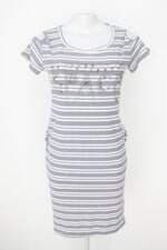 Vestido j.ch feminino listrado com Hotfix e Recortes
