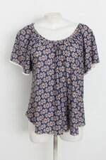 Blusa toque de cor feminina estampada