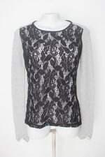 Blusa Manga Longa Renner feminina estampada com Renda e Forro