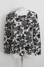 Blusa one clothing feminina floral com Peplum
