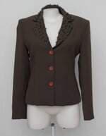 Blazer verde com bordados practory