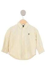camisa Ralph Lauren kids amarela listrada