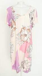 vestido silvia croche feminino estampado