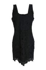 Vestido feminino Elle Et Lui rendado preto 