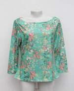 Blusa renner feminina verde com estampa